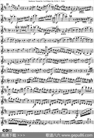 ViolinSonataNo.1inDMajorOp.12No.1