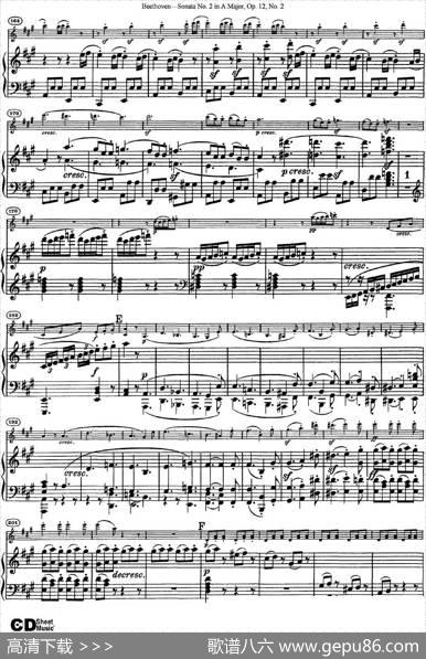 ViolinSonataNo.2inAMajorOp.12No.2（小提琴+钢琴伴奏）