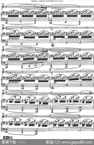 ViolinSonataNo.3inEbMajorOp.12No.3（小提琴+钢琴伴奏）