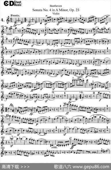 ViolinSonataNo.4inAMinorOp.23