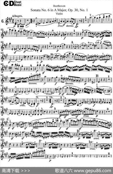 ViolinSonataNo.6inAMajorOp.30No.1