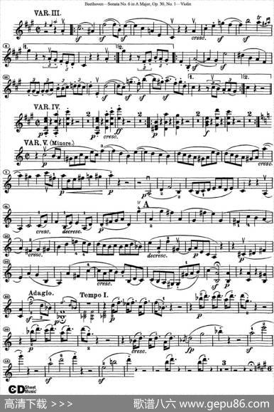 ViolinSonataNo.6inAMajorOp.30No.1