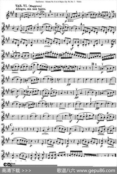 ViolinSonataNo.6inAMajorOp.30No.1