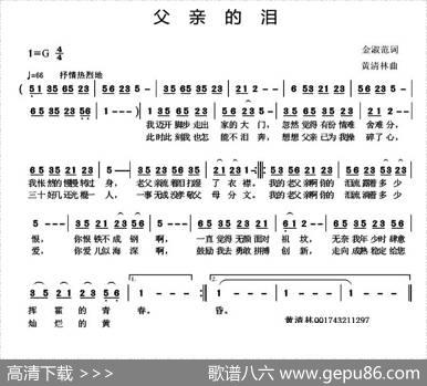 父亲的泪 - 金淑范|黄清林