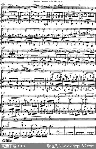 ViolinSonataNo.10inGMajorOp.96（小提琴+钢琴伴奏）