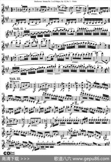 ViolinSonataNo.1inDMajorOp.12No.1