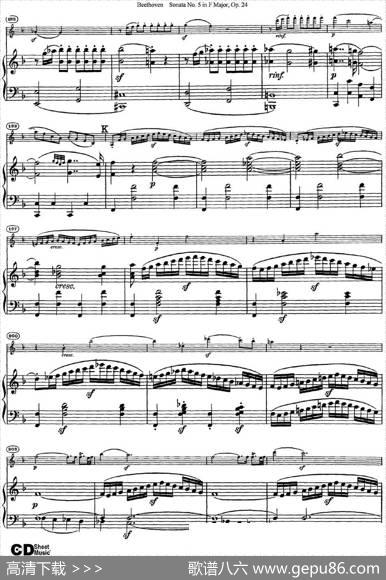 ViolinSonataNo.5inFMajorOp.24（小提琴+钢琴伴奏）