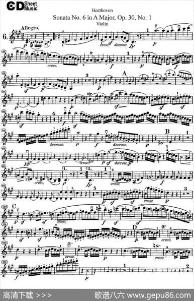 ViolinSonataNo.6inAMajorOp.30No.1