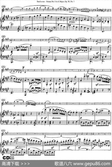 ViolinSonataNo.6inAMajorOp.30No.1（小提琴+钢琴伴奏）