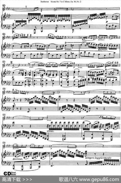 ViolinSonataNo.7inCMinorOp.30No.2（小提琴+钢琴伴奏）