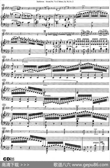 ViolinSonataNo.7inCMinorOp.30No.2（小提琴+钢琴伴奏）