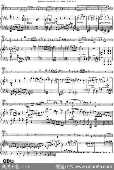 ViolinSonataNo.7inCMinorOp.30No.2（小提琴+钢琴伴奏）