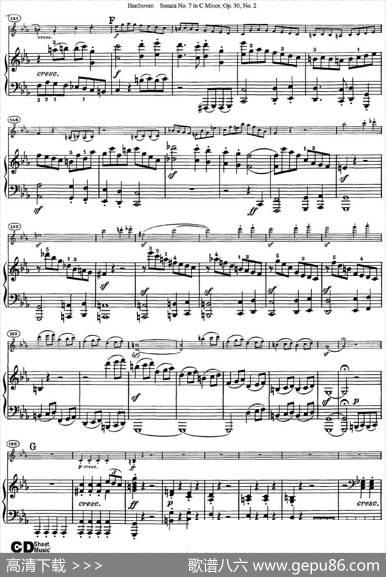 ViolinSonataNo.7inCMinorOp.30No.2（小提琴+钢琴伴奏）