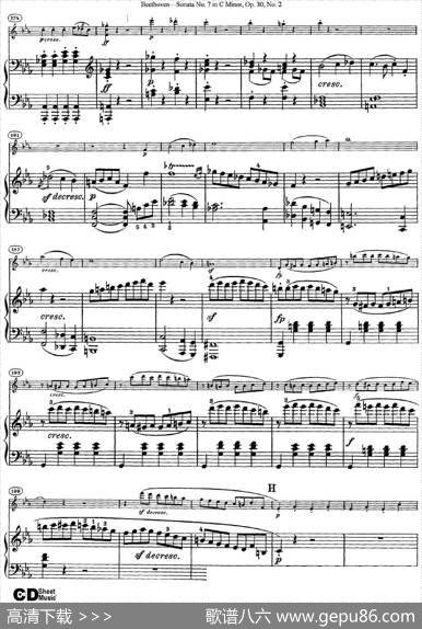 ViolinSonataNo.7inCMinorOp.30No.2（小提琴+钢琴伴奏）