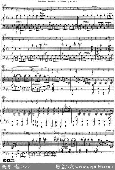 ViolinSonataNo.7inCMinorOp.30No.2（小提琴+钢琴伴奏）