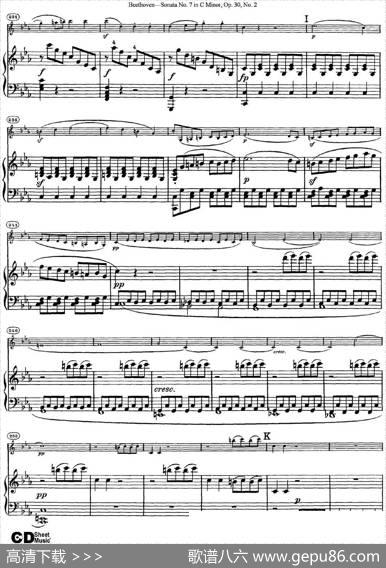 ViolinSonataNo.7inCMinorOp.30No.2（小提琴+钢琴伴奏）