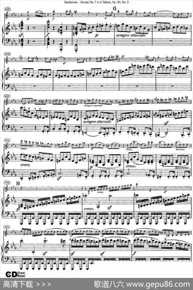 ViolinSonataNo.7inCMinorOp.30No.2（小提琴+钢琴伴奏）