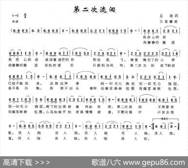 第二次流泪 - 丘波|王登廉