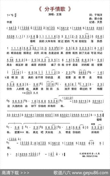 分手情歌 - 于瑞洋|蔡小雄