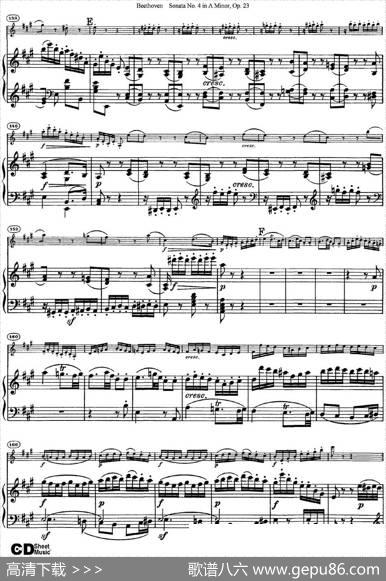 ViolinSonataNo.4inAMinorOp.23（小提琴+钢琴伴奏）