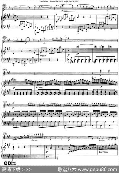 ViolinSonataNo.6inAMajorOp.30No.1（小提琴+钢琴伴奏）
