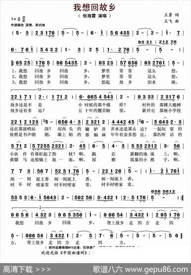 我想回故乡 - 王勇|王飞