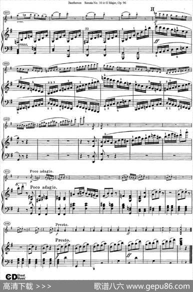 ViolinSonataNo.10inGMajorOp.96（小提琴+钢琴伴奏）