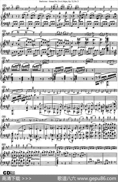 ViolinSonataNo.2inAMajorOp.12No.2（小提琴+钢琴伴奏）