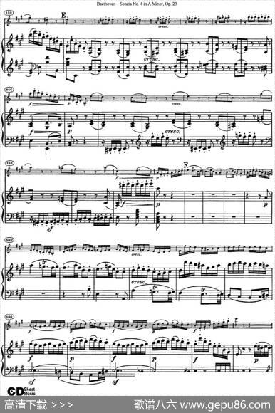 ViolinSonataNo.4inAMinorOp.23（小提琴+钢琴伴奏）