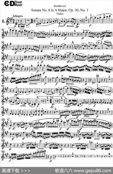 ViolinSonataNo.6inAMajorOp.30No.1