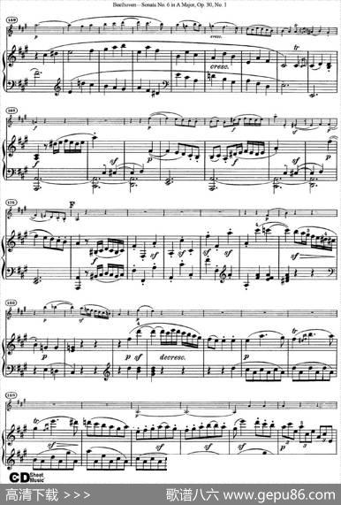 ViolinSonataNo.6inAMajorOp.30No.1（小提琴+钢琴伴奏）