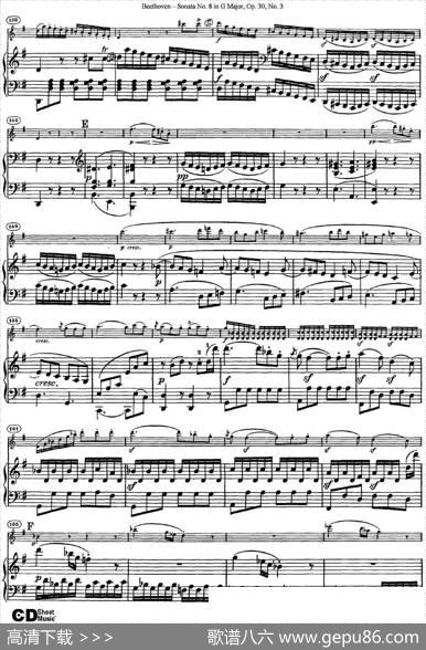 ViolinSonataNo.8inGMajorOp.30No.3（小提琴+钢琴伴奏）