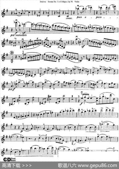 ViolinSonataNo.1inGMajorOp.78