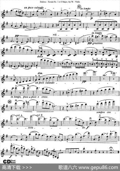 ViolinSonataNo.1inGMajorOp.78