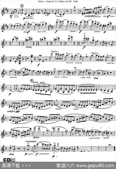 ViolinSonataNo.3inDMinorOp.108