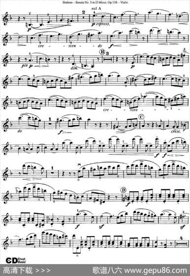 ViolinSonataNo.3inDMinorOp.108