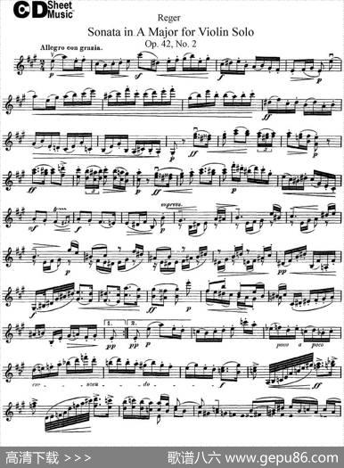 SonatainAMajorforSoloViolinOp.42No.2