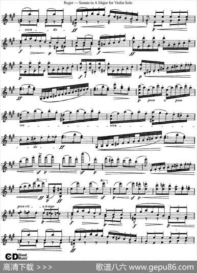 SonatainAMajorforSoloViolinOp.42No.2