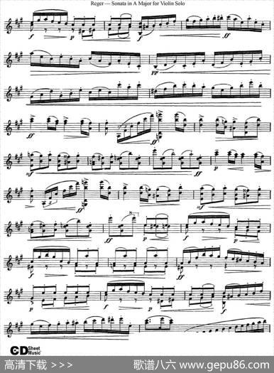 SonatainAMajorforSoloViolinOp.42No.2