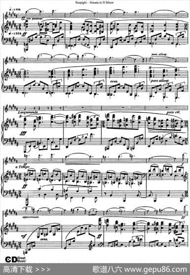 ViolinSonatainBMinor（小提琴+钢琴伴奏）