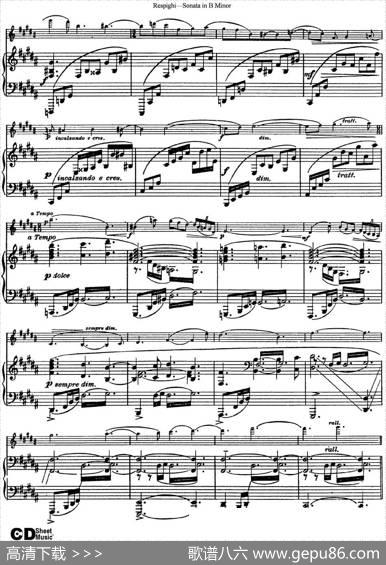 ViolinSonatainBMinor（小提琴+钢琴伴奏）