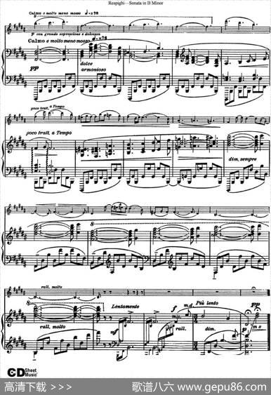 ViolinSonatainBMinor（小提琴+钢琴伴奏）