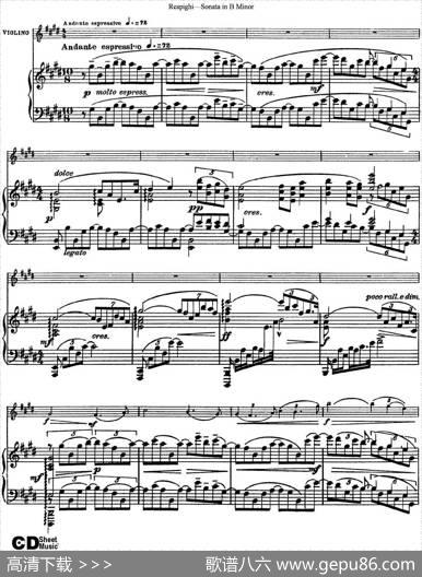ViolinSonatainBMinor（小提琴+钢琴伴奏）