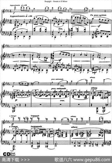 ViolinSonatainBMinor（小提琴+钢琴伴奏）