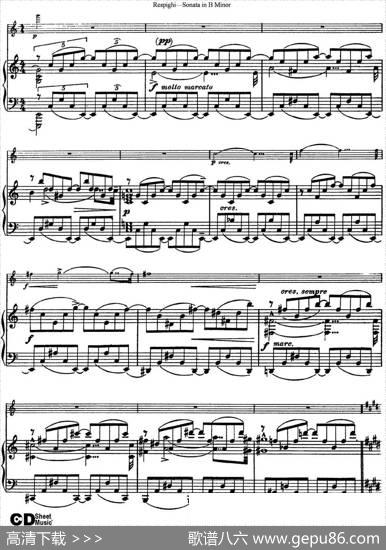 ViolinSonatainBMinor（小提琴+钢琴伴奏）