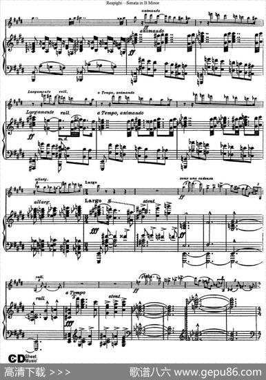 ViolinSonatainBMinor（小提琴+钢琴伴奏）