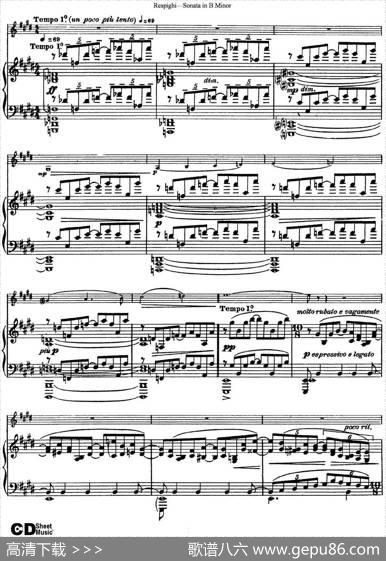 ViolinSonatainBMinor（小提琴+钢琴伴奏）