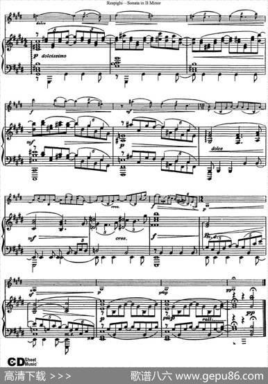 ViolinSonatainBMinor（小提琴+钢琴伴奏）