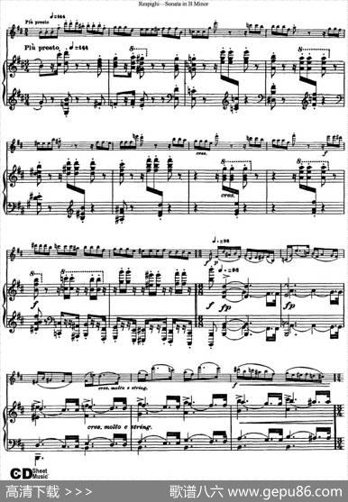 ViolinSonatainBMinor（小提琴+钢琴伴奏）
