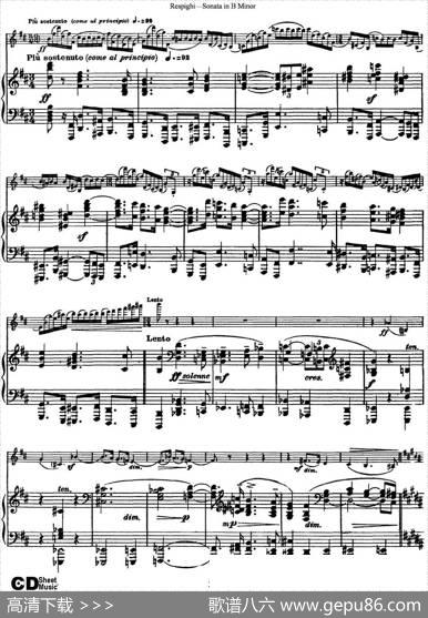 ViolinSonatainBMinor（小提琴+钢琴伴奏）
